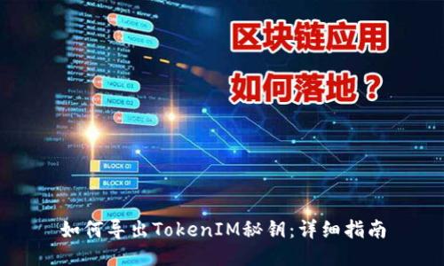 如何导出TokenIM秘钥：详细指南
